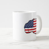 Grande Tasse Drapeau américain (Devant droit)