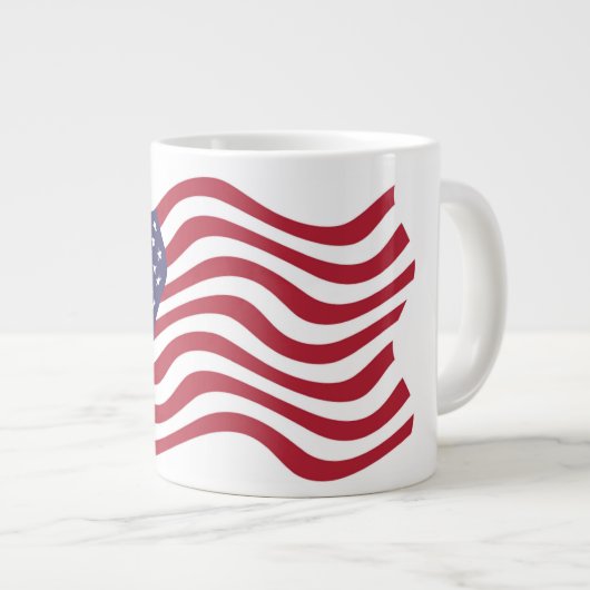 GRANDE TASSE DRAPEAU AMÉRICAIN (Devant droit)