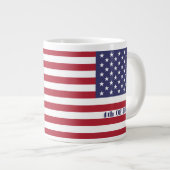 Grande Tasse Drapeau américain 4 juillet Patriotique (Devant droit)