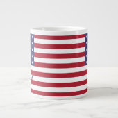 Grande Tasse Drapeau américain 4 juillet Patriotique (Devant)