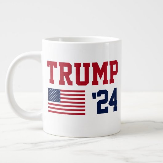 Grande Tasse Drapeau américain Donald Trump 2024 (Gauche)