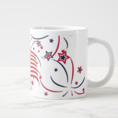 Grande Tasse Drapeau américain et feux d'artifice (Droite)