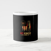 Drapeau américain vintage No Kings America 1776