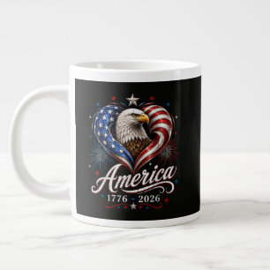 Grande Tasse Drapeau Amérique 250e anniversaire Aigle 250 Ans
