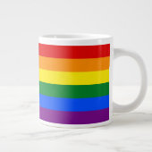Grande Tasse Drapeau arc-en-ciel 6 bandes LGBT Gay pride (Droite)