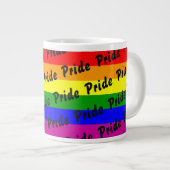 Grande Tasse Drapeau arc-en-ciel gay pride (Devant droit)