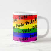 Grande Tasse Drapeau arc-en-ciel gay pride (Droite)