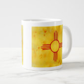 Grande Tasse Drapeau d'aquarelle du Nouveau-Mexique (Devant droit)