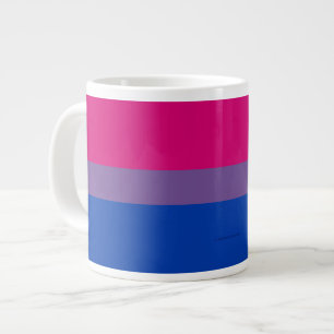Grande Tasse Drapeau de fierté bisexuelle de SlipperyJoe's coul