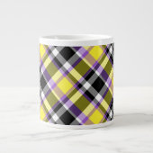 Grande Tasse Drapeau de fierté éclectique boho non binaire à ca (Devant)