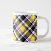 Grande Tasse Drapeau de fierté éclectique boho non binaire à ca (Droite)