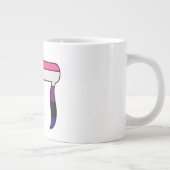Grande Tasse Drapeau de fierté genderfluid Chai  (Droite)