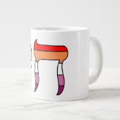Grande Tasse Drapeau de fierté lesbienne Chai (Devant droit)