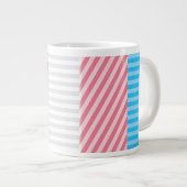 Grande Tasse Drapeau de fierté transgenre abstrait (Devant droit)