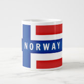 Grande Tasse Drapeau de la Norvège (Devant)