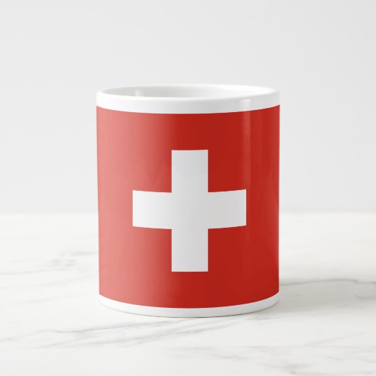 Grande Tasse Drapeau de la Suisse (Devant)