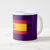 Grande Tasse Drapeau de l'Espagne – Conception classique de fie (Devant droit)