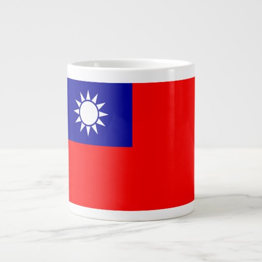 Grande Tasse Drapeau de Taïwan : République de Chine, Taipei ch (Devant)