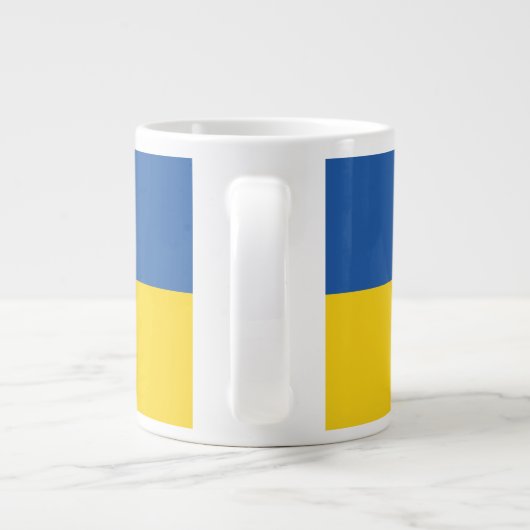 Grande Tasse Drapeau d'Ukraine (Dos)