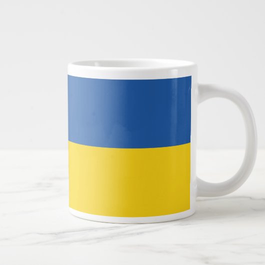 Grande Tasse Drapeau d'Ukraine (Droite)