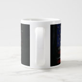 Grande Tasse Drapeau Grunge U.S.A (Dos)