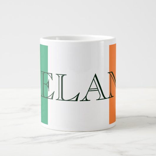 Grande Tasse Drapeau irlandais bataille d'Irlande (Devant)