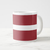 Grande Tasse Drapeau letton (Devant droit)