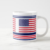 Grande Tasse Drapeau patriotique américain (Droite)
