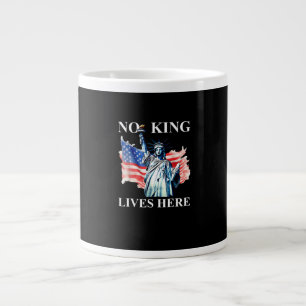 Grande Tasse Drapeau patriotique de la liberté « Aucun roi ne v