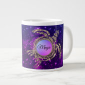 Grande Tasse Dreamy Gold Shimmery Sea Turtle (Devant droit)