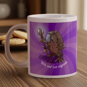 Grande Tasse Drôle Armadillo Lait et deux sucres Carton hypnoti