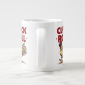 Grande Tasse Drôle "Cluck & Roll" Cool Rooster Conception de de (Dos)
