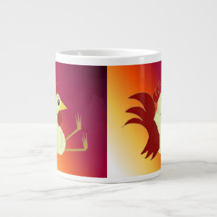 Grande Tasse Drôle coq assis