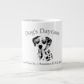Grande Tasse Drôle Dalmatien Chien d'affaires (Devant)