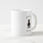 Grande Tasse Drôle de Berger Allemand "Attention au Ruff" (Devant droit)