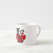 Grande tasse drôle de chat noir (Devant droit)