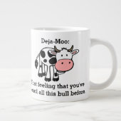 Grande Tasse Drôle de Deja-Moo sur la vache (Droite)