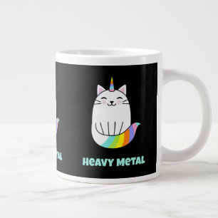 Grande Tasse Drôle de la licorne de métal lourd à café arc-