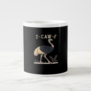 Grande Tasse Drôle F-Caw-F Autruche F-Caw-F Coq Oiseau Corbeau
