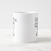 Grande Tasse Drôle je cours sur le café et les sarcasmes (Devant)