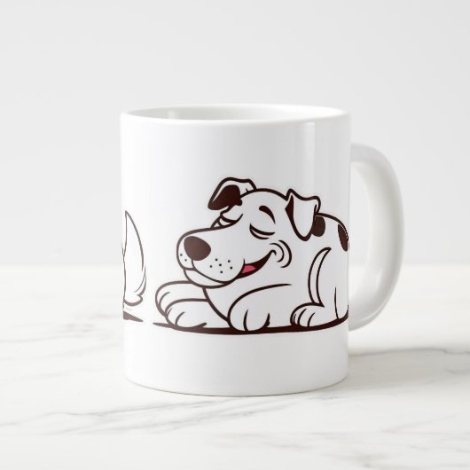 Grande Tasse Drôle Lazy Chig Design (Devant droit)