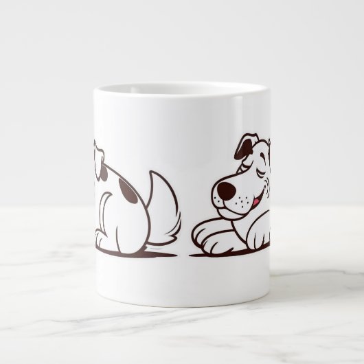Grande Tasse Drôle Lazy Chig Design (Devant)