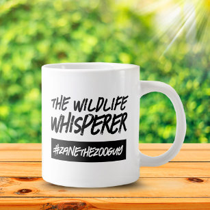 Grande Tasse Drôle Le Hashtag Whisperer Wildlife Name