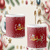 Grande Tasse Drôle Noël Père Noël Reindeer Sleigh Ho-Ho-Ho Roug