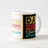 Grande Tasse Drôle "Papa Grand-Père Grand-Papi" (Devant droit)