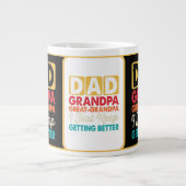 Grande Tasse Drôle "Papa Grand-Père Grand-Papi" (Devant)