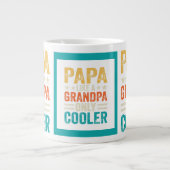 Grande Tasse Drôle "Papa Like a Grand-Père Only Glacière" (Devant)