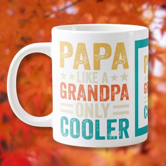 Grande Tasse Drôle "Papa Like a Grand-Père Only Glacière"