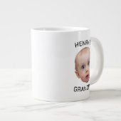 Grande Tasse Drôle personnalisé visage bébé (Devant droit)