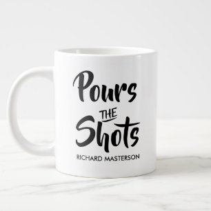 Grande Tasse Drôle Verse Les Verres Tire Les Ficelles